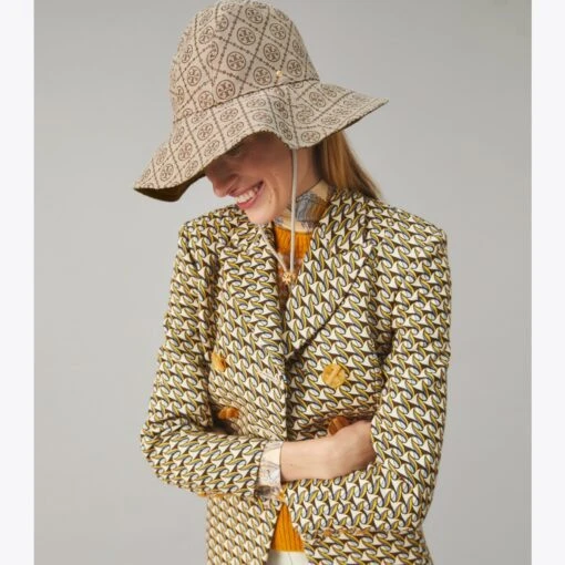 Tory Burch T Monogram Reversible Bucket Hat