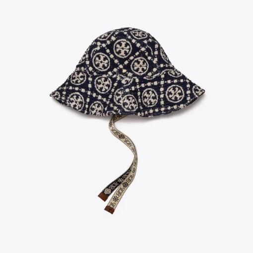 Tory Burch T Monogram Reversible Bucket Hat