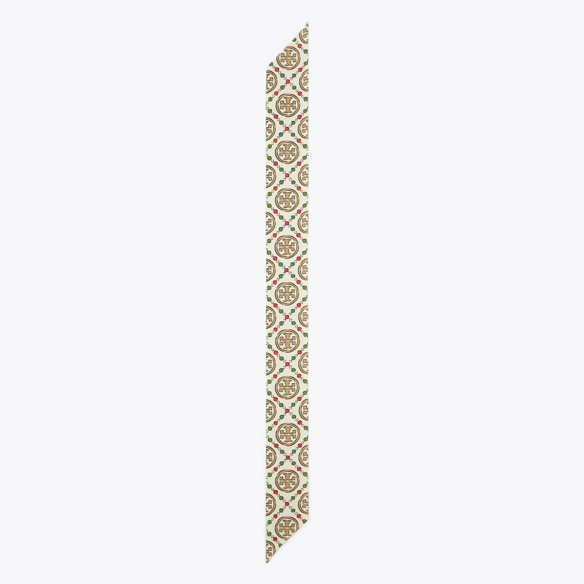 Tory Burch T Monogram Ribbon Tie 2 Tory Burch T Monogram Ribbon Tie - Image 2