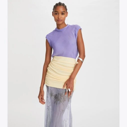 Tory Burch Twisted Chiffon Top