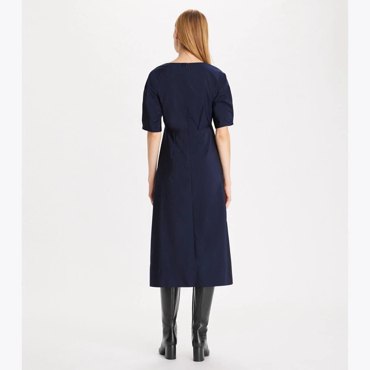 Tory Burch V-Neck Tech Poplin Dress 1 Tory Burch V-Neck Tech Poplin Dress