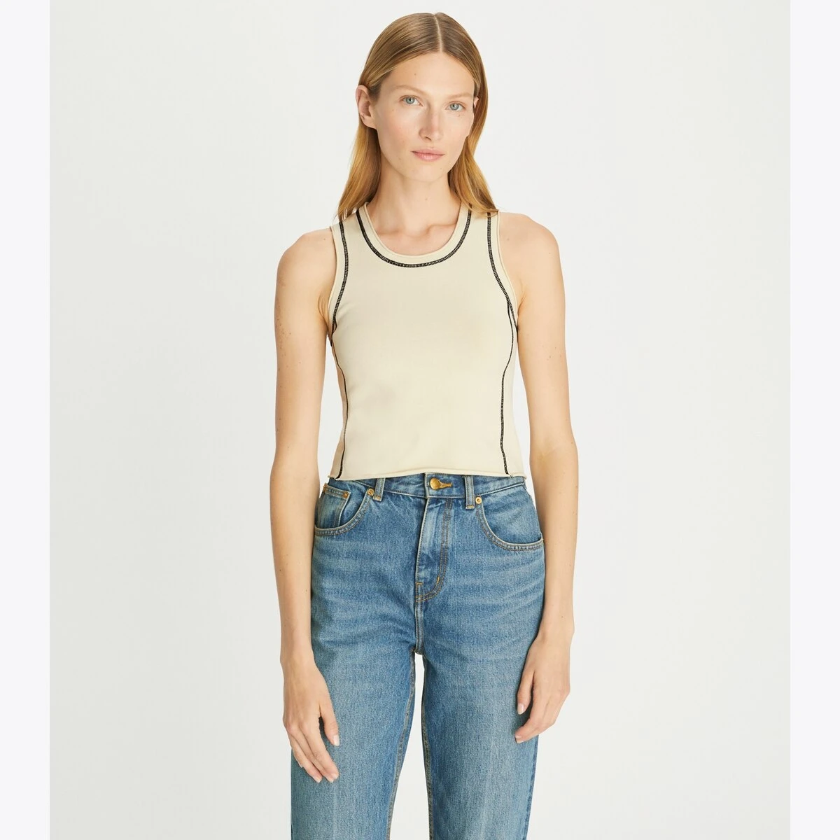 Tory Burch Viscose Cropped Knit Tank 8 Tory Burch Viscose Cropped Knit Tank - Image 8