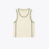 Tory Burch Viscose Cropped Knit Tank