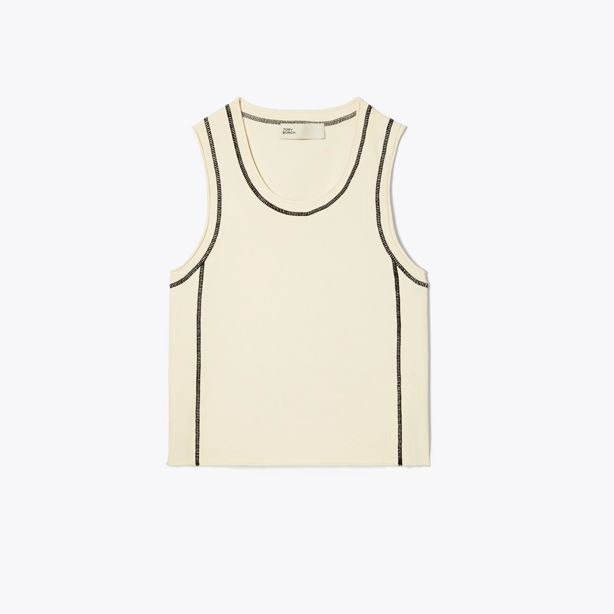 Tory Burch Viscose Cropped Knit Tank 1 Tory Burch Viscose Cropped Knit Tank