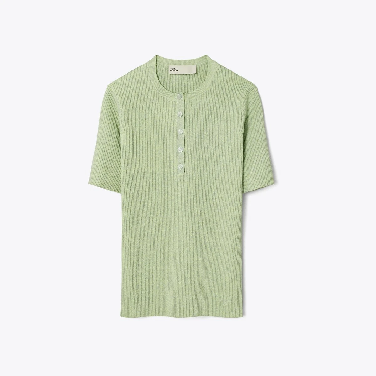 Tory Burch Viscose Ribbed Henley 3 Tory Burch Viscose Ribbed Henley - Image 3