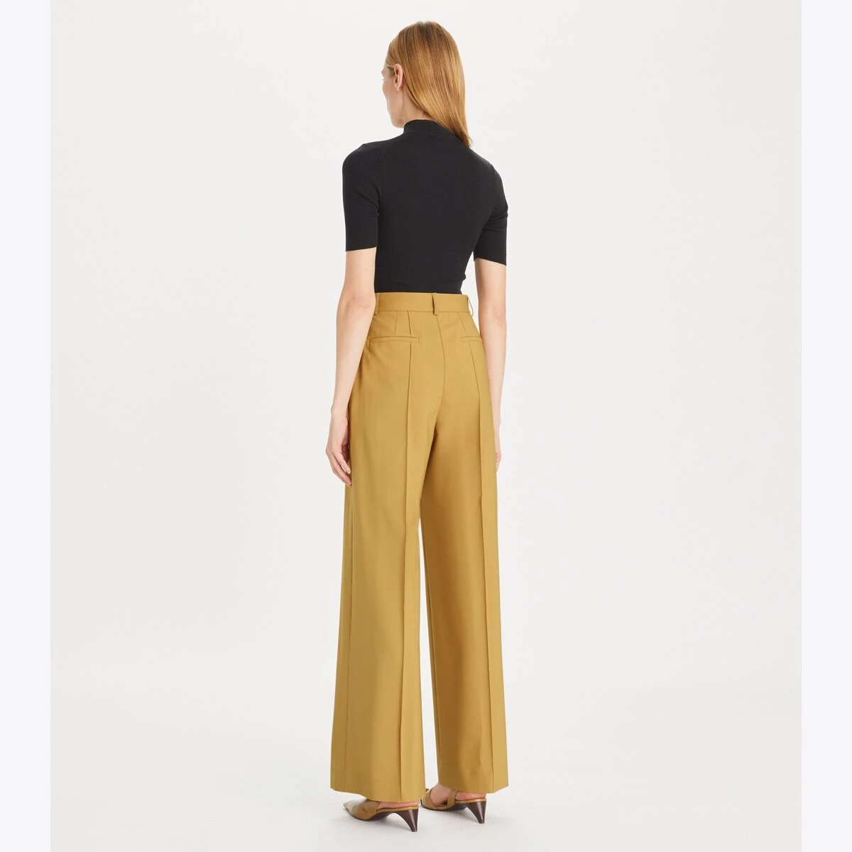 Tory Burch Wool Wide Leg Pant 2 Tory Burch Wool Wide Leg Pant - Image 2